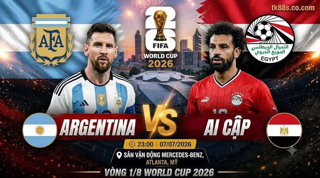 Nhận định Argentina vs Ai Cập vòng 1/8 World Cup 2026 tại eduify.in
